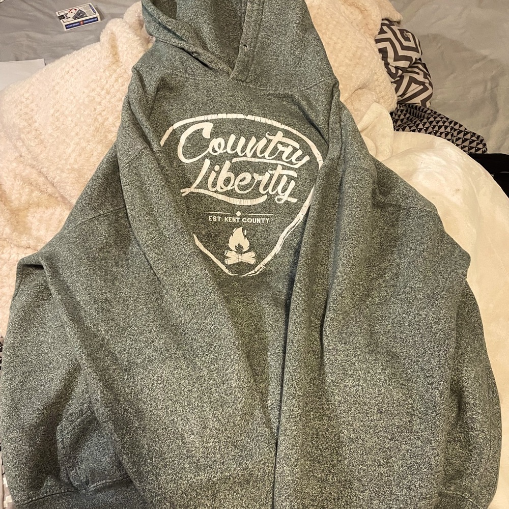 Blue country liberty hoodie